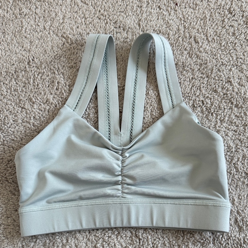 Handful Women's Mint Green Strappy Sports Bra - Size XS